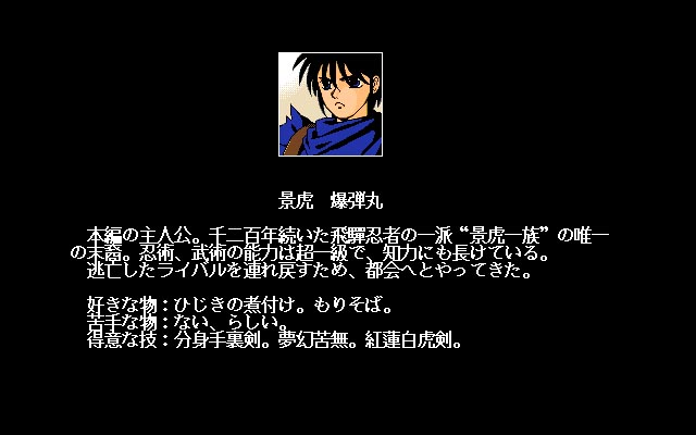 純情忍者ハナ血の爆弾丸 Vol 1 Pc 9801 プロジェクトegg